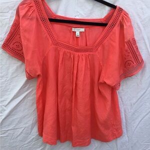 J. Crew Coral Blouse